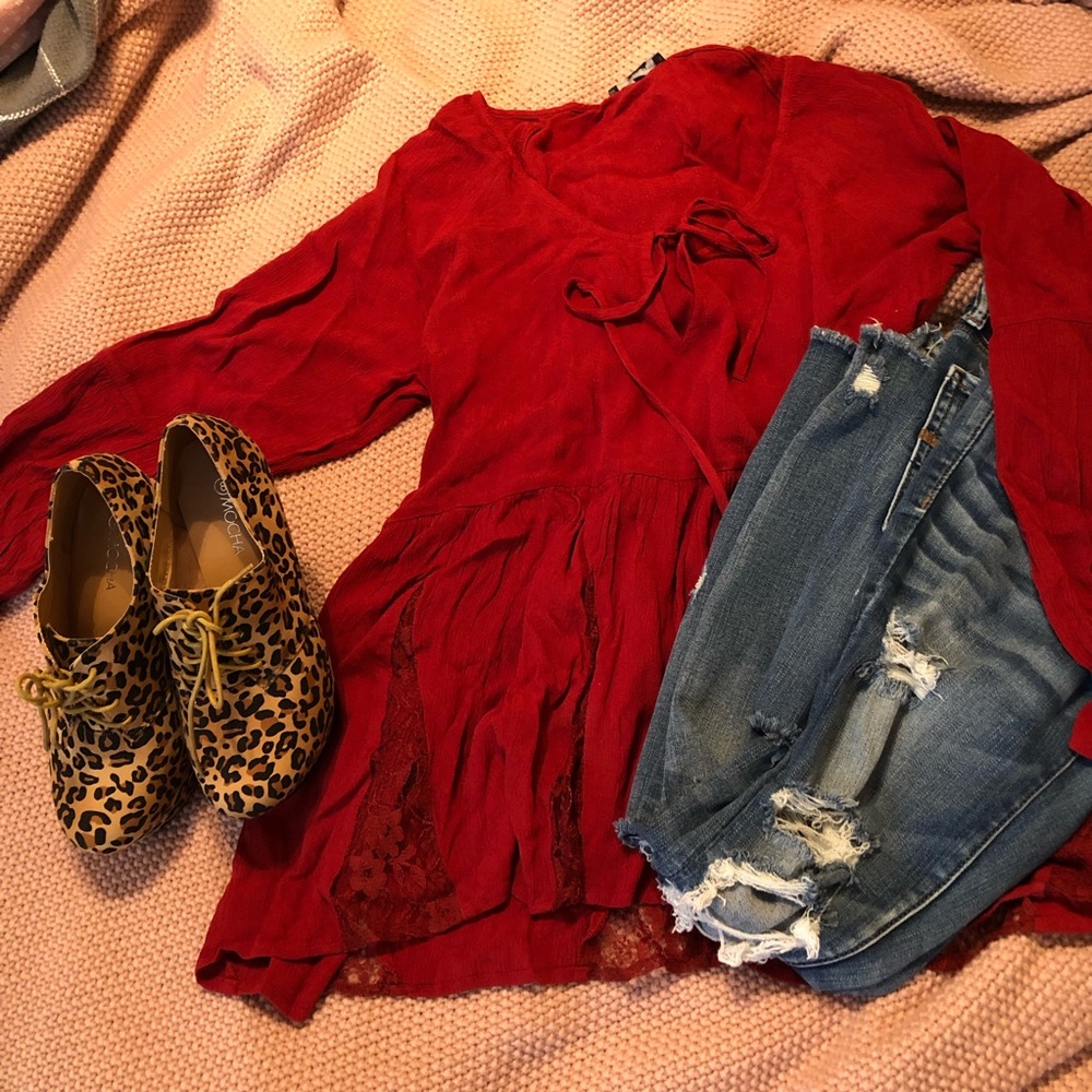 Leopard print wedges